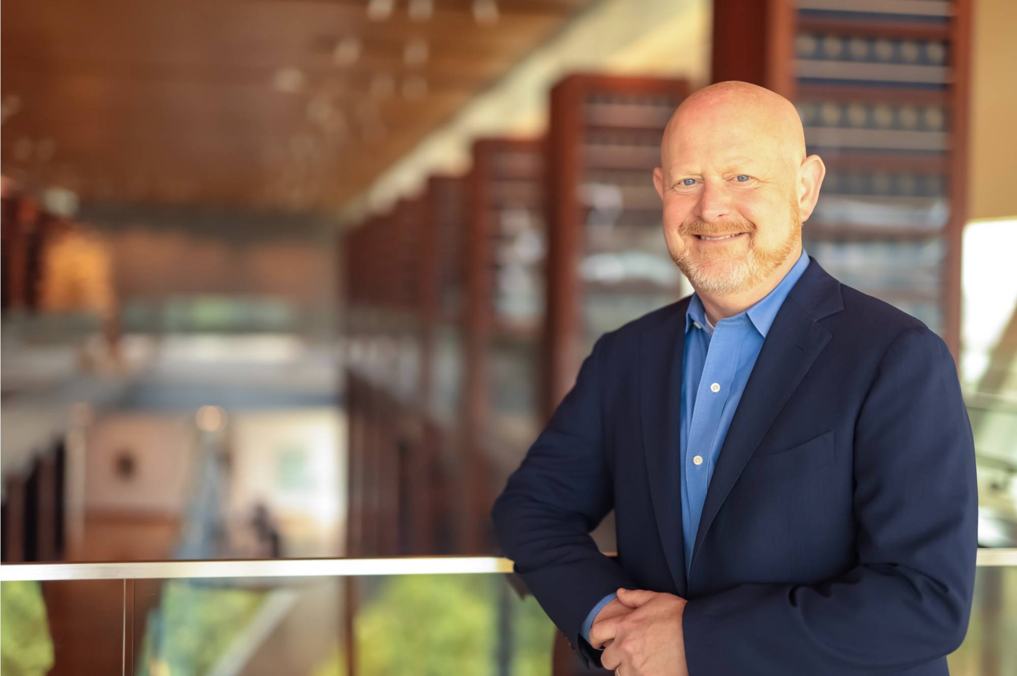 person speaking at a podium
